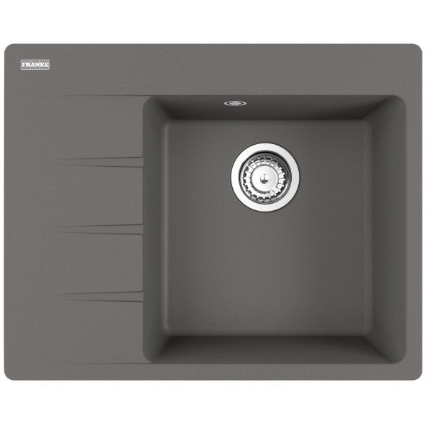 Мийка кухонна Franke Centro, фраграніт, прямокутник, з крилом, 620х500х200мм, чаша - 1, накладна, CNG 611-62 TL , сірий камінь
