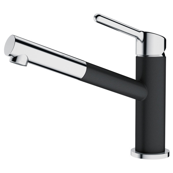 Змішувач для кухні Franke Orbit, довж.виливу - 225мм, витяжний, 1важіль, хром-онікс