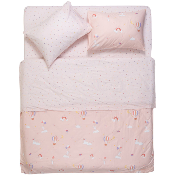 КПБ 1,5сп ARDESTO Gloria, підковдра 160х220см, простирадло 160х220см, наволочки (2) 50х70см, 100% бавовна, сатин, радість, рожевий