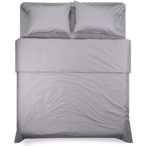 Простирадло на резинці ARDESTO Mix&Match, 180х200+30см, 100% бавовна, сатин, сірий