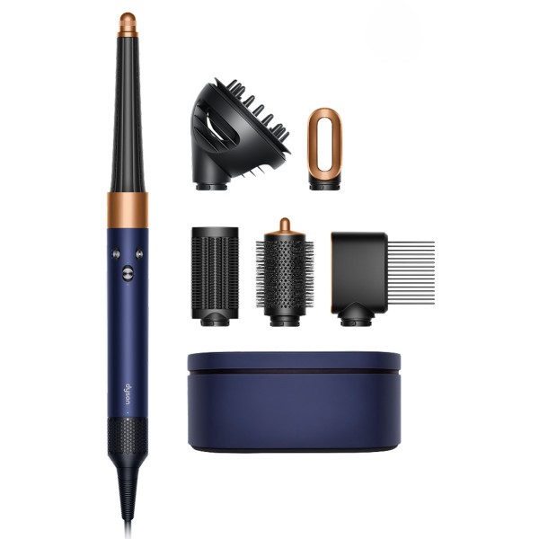 Стайлер Dyson Airwrap I.D. HS08 T3/T4 Curly+Coily Blue/Rich Copper, 1300Вт, темп.режимів-3, насадок-6, кейс, кераміка, синій