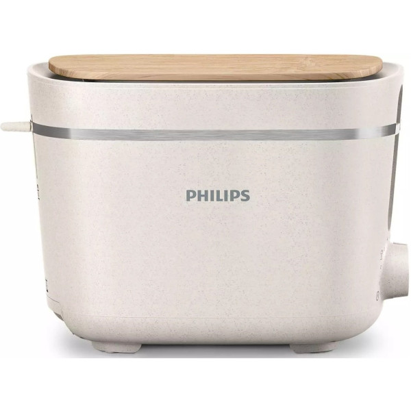 Тостер Philips Series Eco Conscious Edition 830Вт, кришка від пилу, пластик, білий