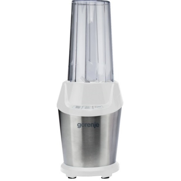 Блендер Gorenje стаціонарний 1000Вт, чаша-750мл, подрібнювач, білий-нерж