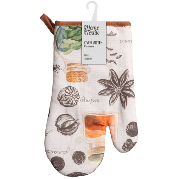 Рукавичка ARDESTO Spice 17х28см, 90% поліестер, 10% бавовна