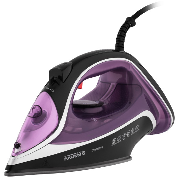 Праска ARDESTO IR-B2234, 2400Вт, 350мл, паровий удар-120гр, керам. підошва, фіолетово-чорний