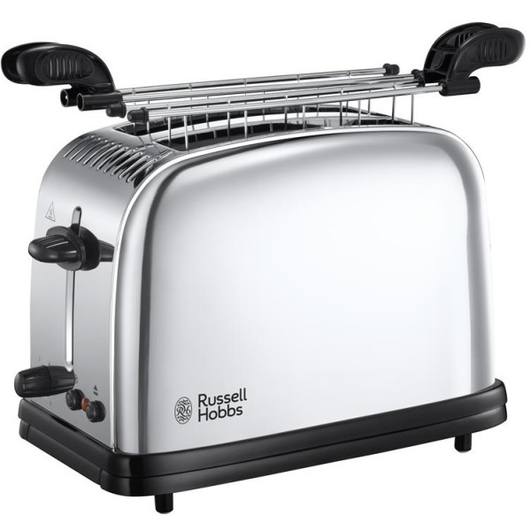 Тостер Russell Hobbs Chester 1200Вт, метал, сріблястий