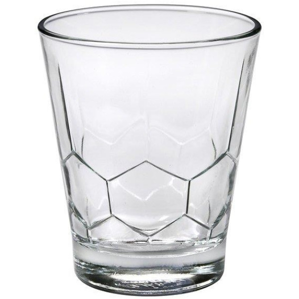 Набір склянок Duralex Hexagone, низьких, 300мл, h-90мм, 6шт, скло, прозорий
