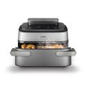 Мультипіч Philips Ovi Dual SteamFry 2750Вт, чаша-3+6л, сенсорне управл., 8 авто. програм, пластик/метал, сірий