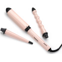 Мультистайлер Babyliss Curl & Wave Trio Styler, 58Вт, темп.режимов-2, 180°C, 210°C , термо килимок, рукавиця, кераміка, чорно-рожевий