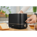 Тостер ARDESTO Timeless Elegance, 800Вт, пластик, 2 слоти, чорний