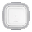 Контейнер для зберігання харчових продуктів ARDESTO Gemini 0.8л, боросилікатне скло, пластик, квадратний, прозорий