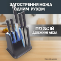 Набір ножів Tefal Ever Sharp Pro, 6 предметів, нержавіюча сталь, бакеліт, чорний