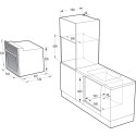 Духова шафа Gorenje електрична, 61л, A+, дисплей, конвекція, чорний