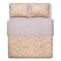 КПБ 2,0сп ARDESTO Gloria, підковдра 200х220см, простирадло 230х240см, наволочки (2) 50х70см, 100% бавовна, сатин, магнолія, смужки