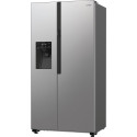 Холодильник SBS Gorenje, 179х70х92см, 2 двері, 376(190)л, А++, NF+, Інв., Зона св-ті, диспенсер, генератор льоду, Зовн. Диспл, нерж