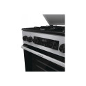 Плита Gorenje комбінована, 62л, 50x60см, метал. кришка, дисплей, емальовані реш, титан