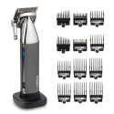 Машинка для стриження Babyliss Super-X Metal Series, мережа+акум., вібраційний мотор, насадок-10, кейс, чохол, гребінець у компл., сталь, сірий