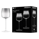 Набір келихів для вина ARDESTO Black Mars Mira 410мл, 2шт, скло, сірий