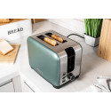 Тостер ARDESTO Mint Harmony 800Вт, метал, м'ятно-сріблястий