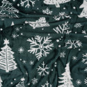 Плед ARDESTO Christmas Flannel 160х200см, 100% поліестер, ялинки