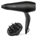 Фен Babyliss Power Smooth, 2000Вт, 2 режими, іонізація, хол. обдув, 2 насадки, чорний