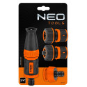 Набір для поливу Neo Tools 3/4", зрошувач ручний прямий, 2 конектори для шланга, конектор для крана 3/4"-1"