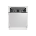 Посудомийна машина Beko вбудована, 15компл., D, 60см, 3й кошик, білий