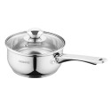 Ківш зі скляною кришкою ARDESTO Gemini Gourmet Spoleto, 1.4л, нержавіюча сталь