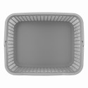 Кошик для білизни ARDESTO 38x29.5x33см, 26л, пластик PP, сірий