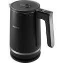 Електрочайник Philips Series 7000, Strix, з подвійними стінками, 6 темп.реж, чорний