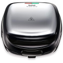 Мультимейкер Tefal Snack Time 3in1 700Вт, тефлон, 2 пластини, корпус-метал, чорно-сірий