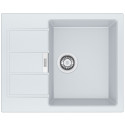Мийка кухонна Franke Sirius, тектонайт, прямокутник, з крилом, 620х500х200мм, чаша - 1, накладна, S2D 611-62, білий