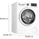 Прально-сушильна машина Bosch фронтальна, 8(5)кг, 1400, E, 59см, дисплей, білий