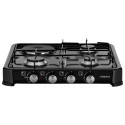Плитка настільна ARDESTO комбінована, тип газу LPG, 3 алюмін. газ. конфорки+ 1 електр. конфорка, чорний