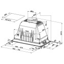 Витяжка Faber вбудована, 70см, 969м.куб/год, Inka Plus Hc X A70, нерж