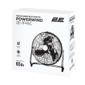 Вентилятор підлоговий 2E PowerWind 45C професійний, 45см, 100Вт, кнопки, двигун мідь 100%, срібний