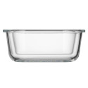 Контейнер для зберігання харчових продуктів ARDESTO Gemini 0.8л, боросилікатне скло, пластик, квадратний, прозорий