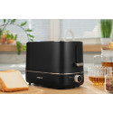 Тостер ARDESTO Timeless Elegance, 800Вт, пластик, 2 слоти, чорний