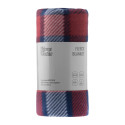 Плед ARDESTO Fleece 130x160см, 100% поліестер, клітинка, синьо-бордовий