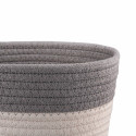 Кошик плетений для зберігання ARDESTO Vigor 3.5л, бавовняний шпагат, сірий, білий