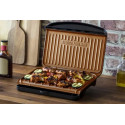 Гриль George Foreman притискний Fit Grill Copper Medium 1630Вт, темп. режимів-1, пластик, чорний