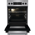 Плита Gorenje електрична склокерамічна, 70л, 50x60см, дисплей, приготування з паром, програматор, нерж