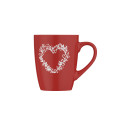 Чашка ARDESTO Heart, 320мл, кераміка, червоний