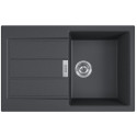 Мийка кухонна Franke Sirius, тектонайт, прямокутник, з крилом, 780х500х200мм, чаша - 1, накладна, 2 S2D 611-78 , чорний