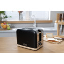 Тостер ARDESTO Wood Modern, 800Вт, метал, 2 слоти, чорний