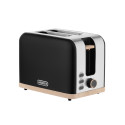 Тостер ARDESTO Wood Modern, 800Вт, метал, 2 слоти, чорний