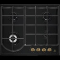 Варильна поверхня Electrolux газова Rococo, 60см, чавун, чорний матовий