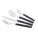 Набір столових приборів ARDESTO Gemini Aosta, 16 приборів, нержавіюча сталь, пластик, чорний