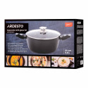 Каструля зі скляною кришкою ARDESTO Gemini Bari, 3.9л, алюміній, чорний