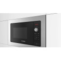 Мікрохвильова піч Bosch вбудована, 25л, електр. керув., 800Вт, гриль, дисплей, нержавіюча сталь